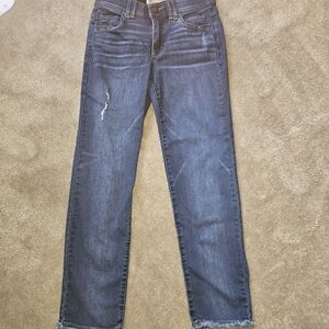 Democracy Distressed Blue Ankle Jeans Ab Solution Size 2